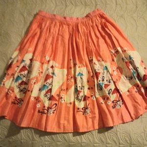 Size 2X 'Mary Blair' Pin Up Couture  Circle Skirt